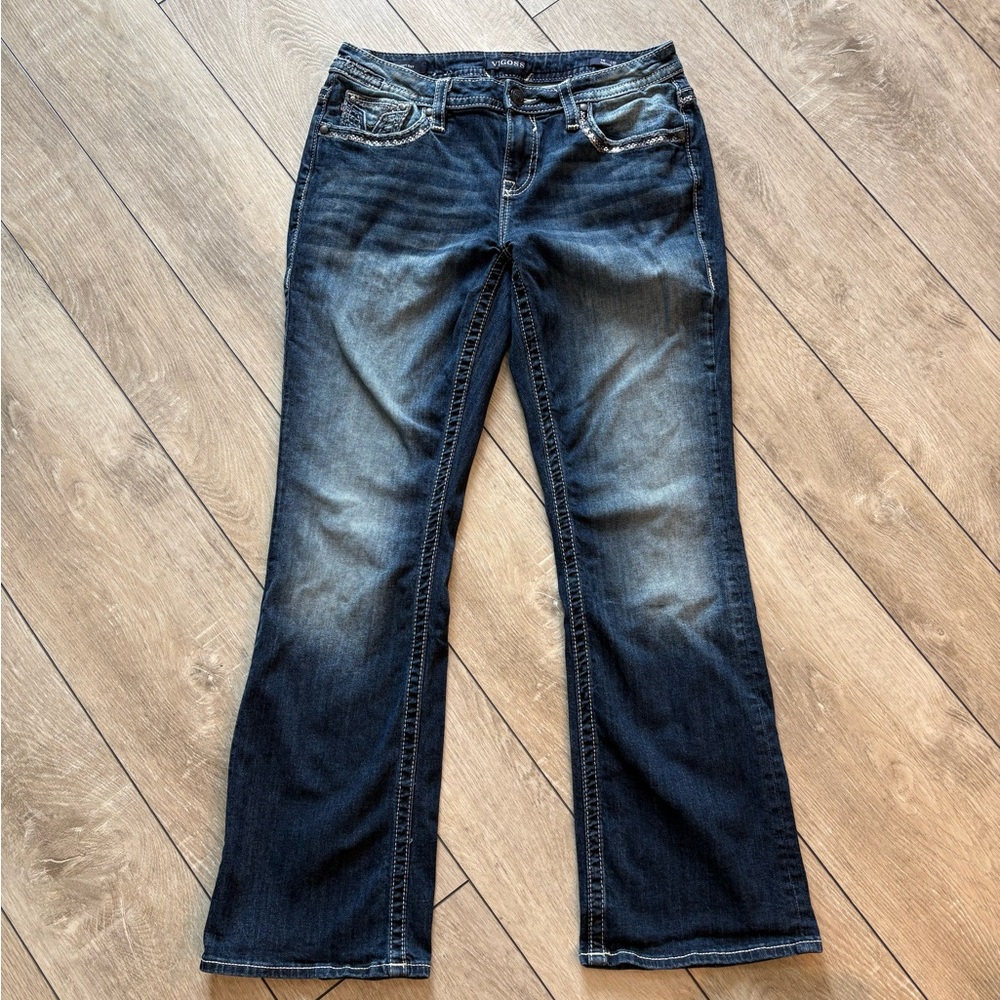 Vigoss Dark Blue Women's Boot Cut Jeans